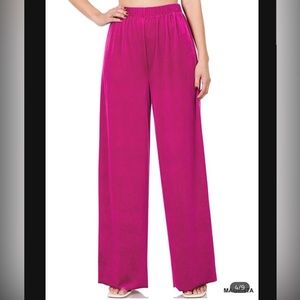 Velvet Wide Leg Pants
